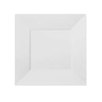 6.5 In. White Square Plates | 10 Count