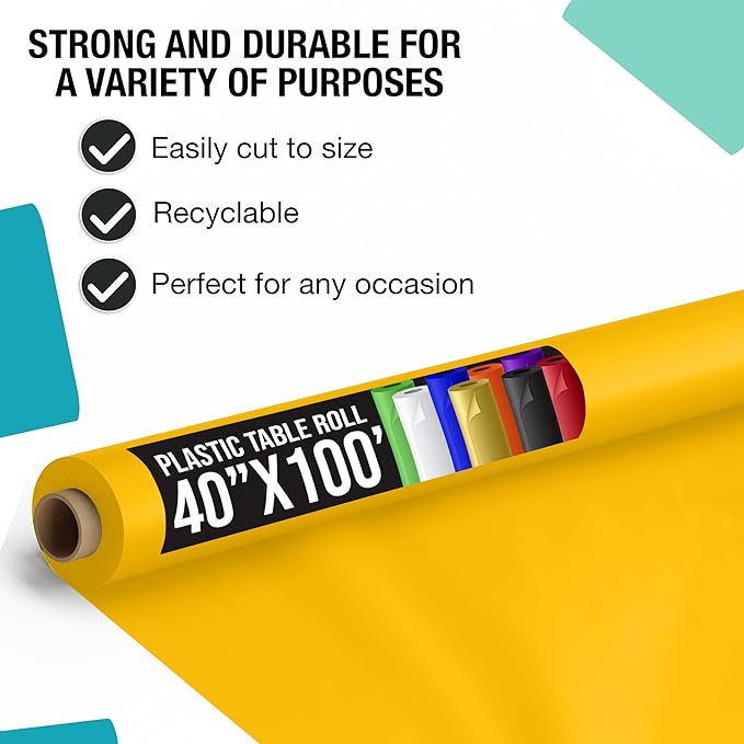 Unleashed - 40 In. x 100 Ft. Yellow Table Roll
