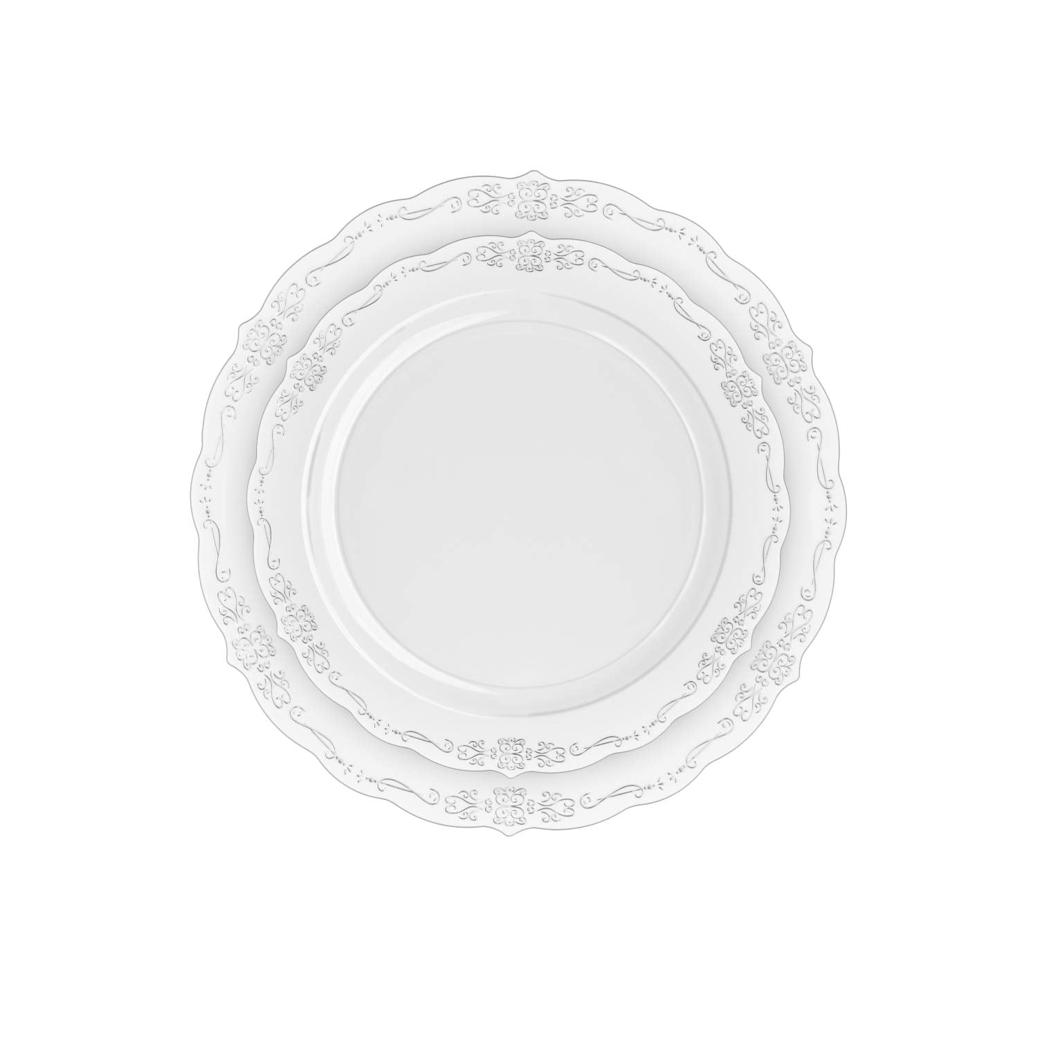 Clear Victorian Dinnerware Set