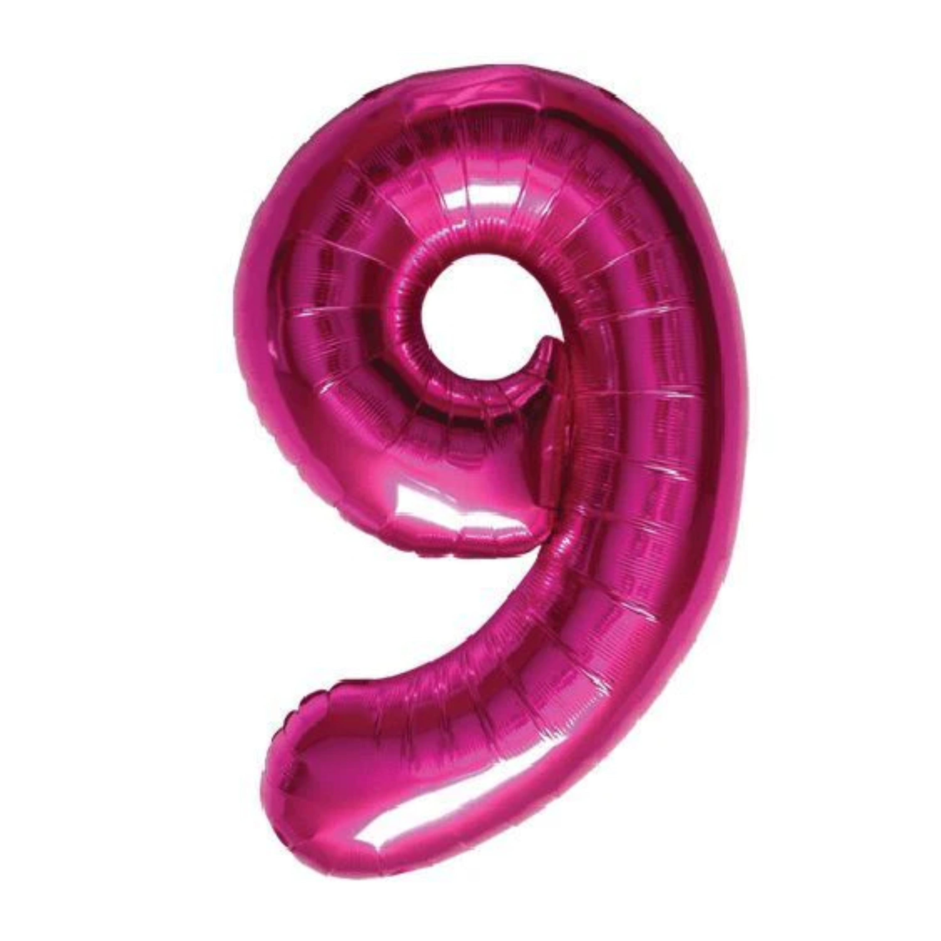 34" Number 9 Pink Mylar Balloon