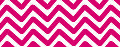 Magenta Chevron Decorative Metal Bucket