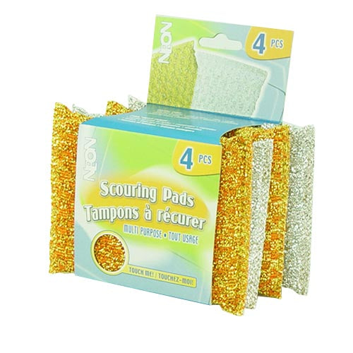 Gold & Silver Scour Pads | 4 Count