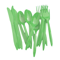 Lime Green Cutlery Combo Pack | 48 Count