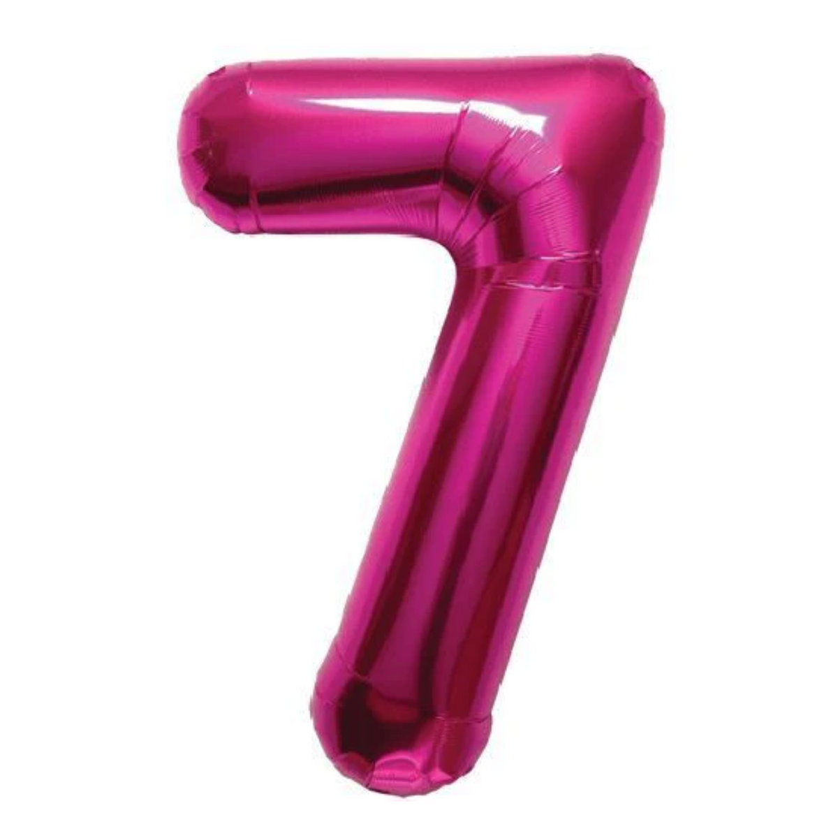 34" Number 7 Pink Mylar Balloon