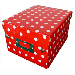 Decorative Gift Box with Polka Dot-Red