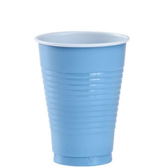 12 Oz. Sky Blue Plastic Cups | 20 Count