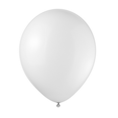 12" White Latex Balloon - 72 Ct.