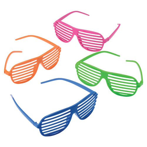 Neon Toy Shutter Shades - 12 Ct.