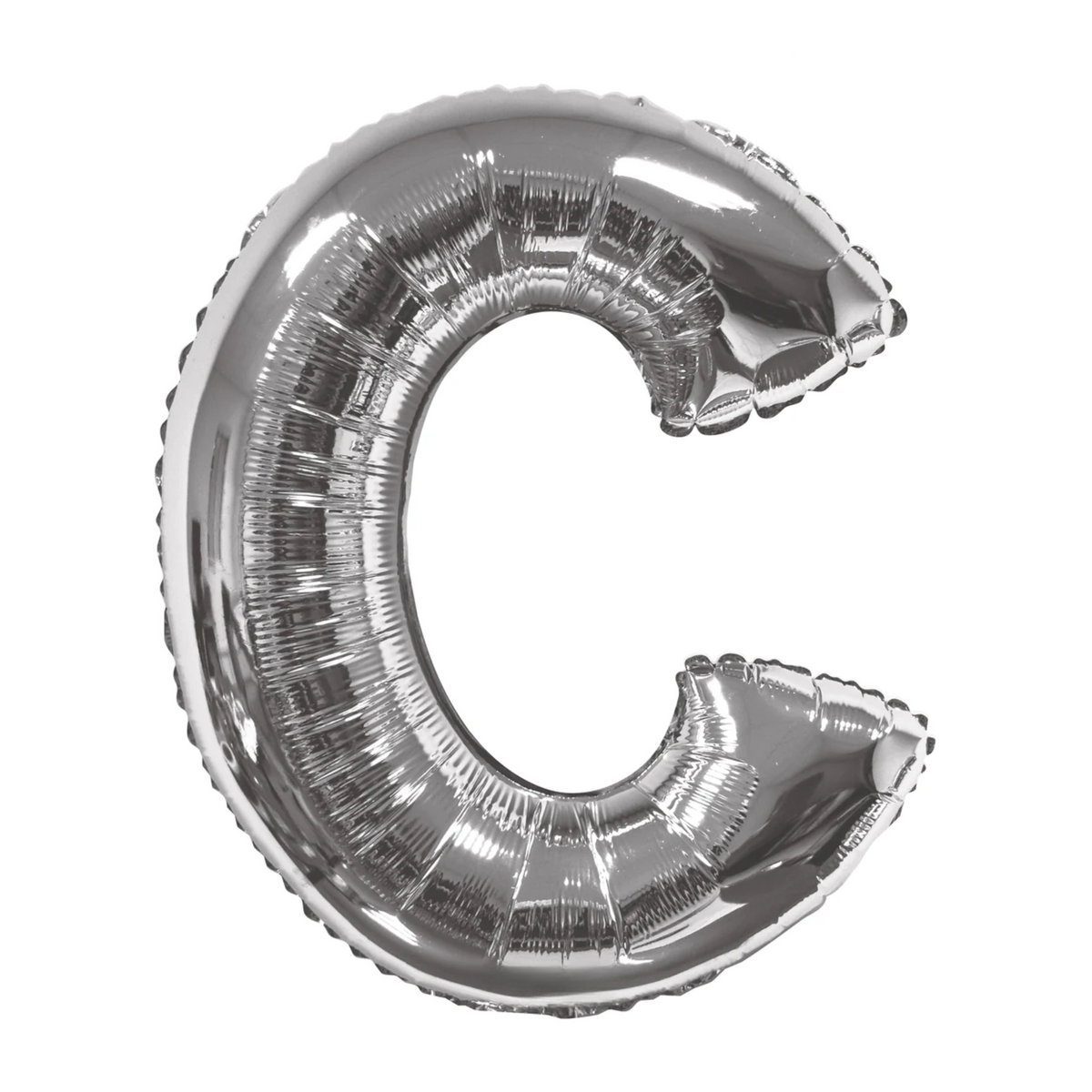 34" Letter C Silver Mylar Balloon