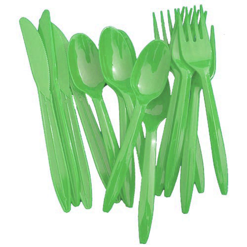 Lime Green Cutlery Combo Pack | 48 Count